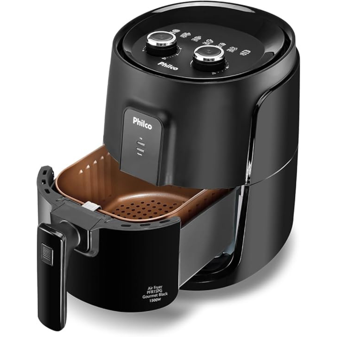 Super Kit Culinário Moderno - Air Fryer Philco + Utensílios de silicone + Forma de Silicone + Livro de Receitas